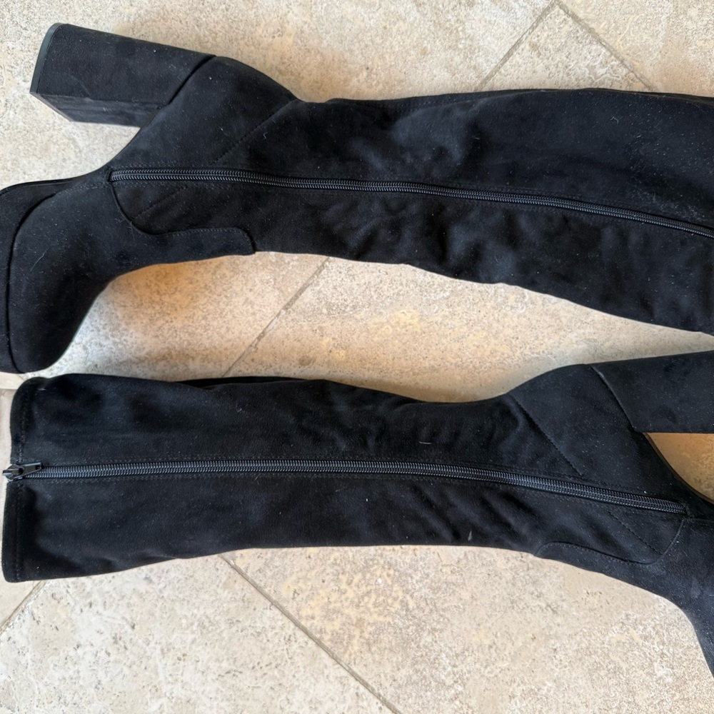 Steve Madden Black Platform Boots